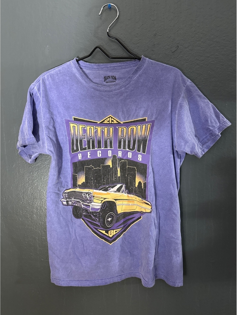 Death Row Records Vintage Style Purple Graphic T-Shirt M/M